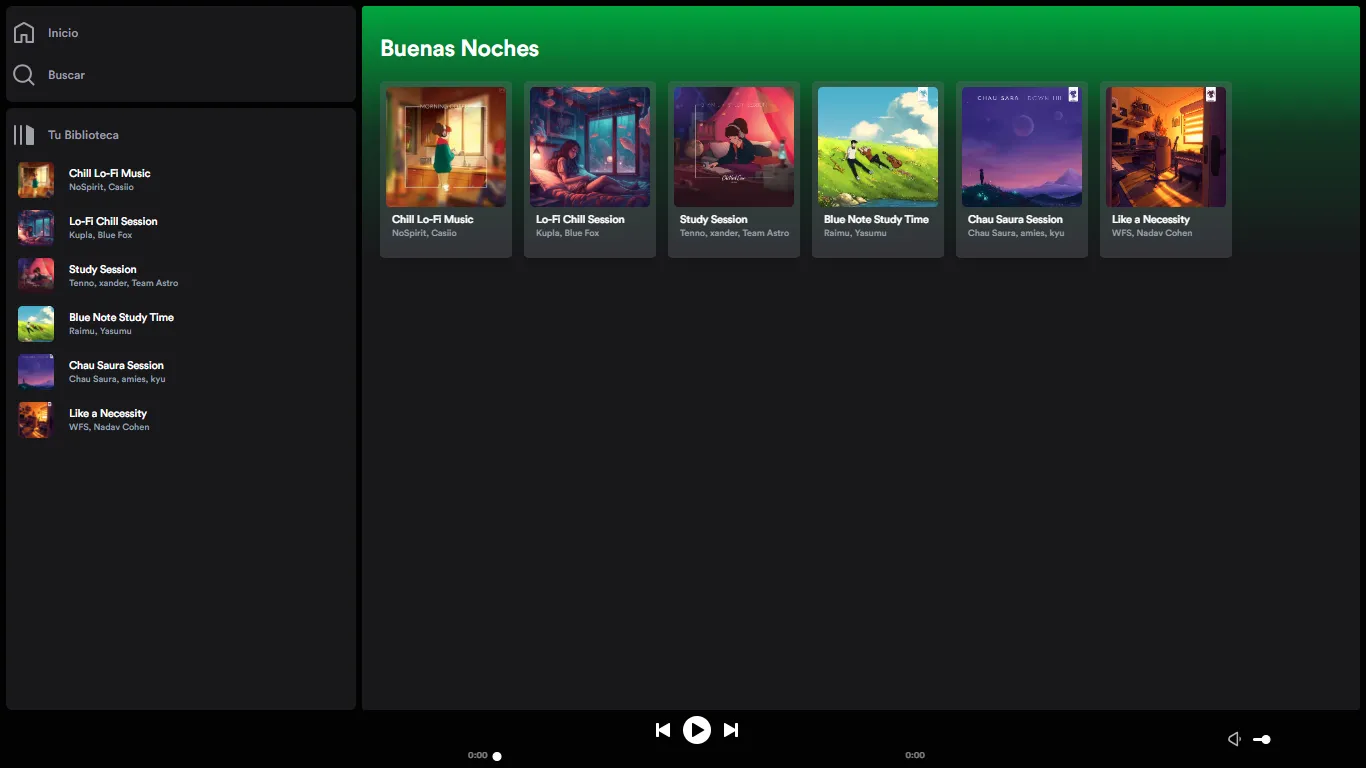 Web Spotify Fork
